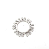 18k White Gold .50ct E VS2 Dancing Diamond Eternity Ring
